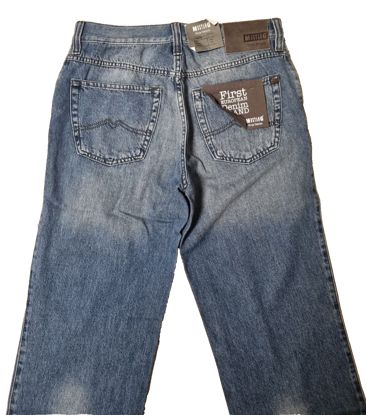 MUSTANG Herren Jeans Tramper Blau | Slim Medium Straight | W32 L32 Denim BR1C1