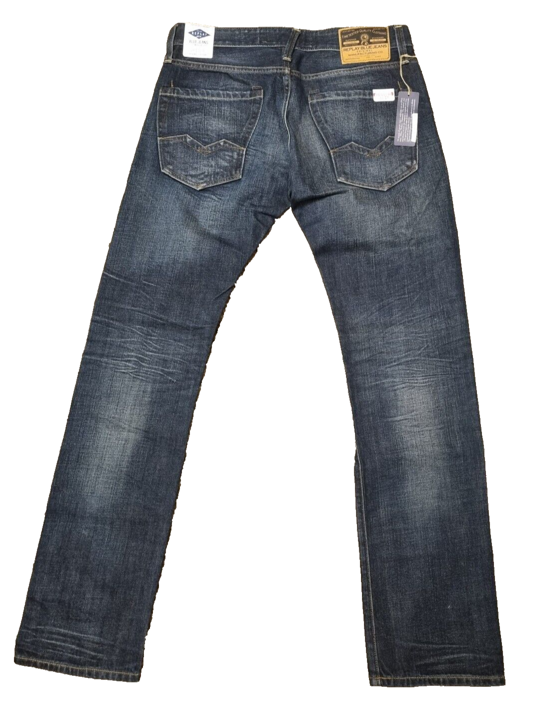 REPLAY Herren Jeans Waitom W31 L34 | Regular Slim Fit | Dunkelblau | M983 BR3E1