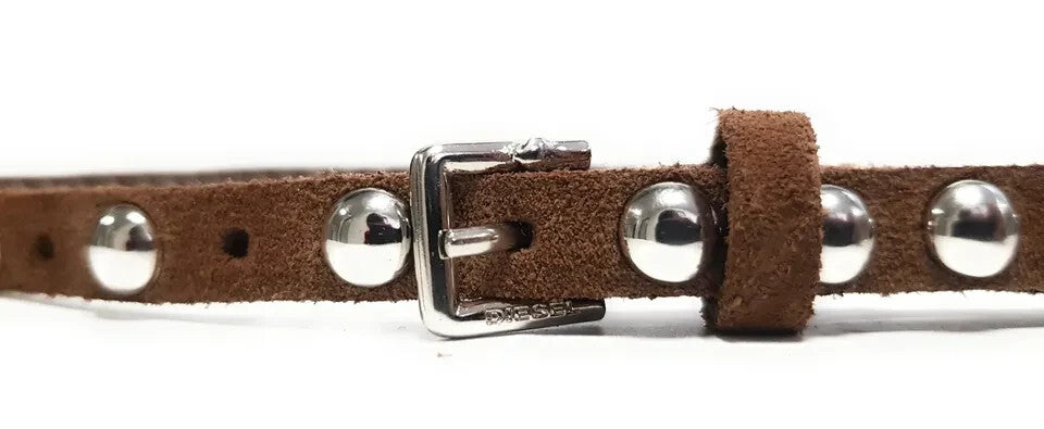 DIESEL Damen Leder Gürtel BENZIL 85cm mit Nieten Applikation #54 Geschenkidee