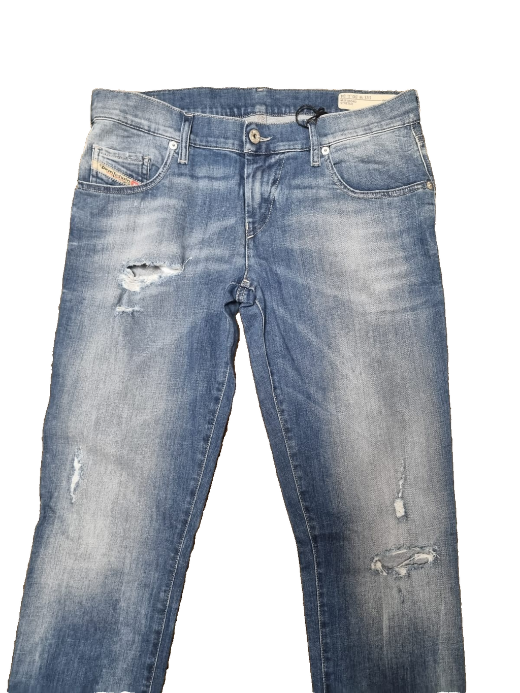 DIESEL Damen Jeans GRUPEE W30 L34 Blau Super Slim Skinny Low Waist Stretch K2