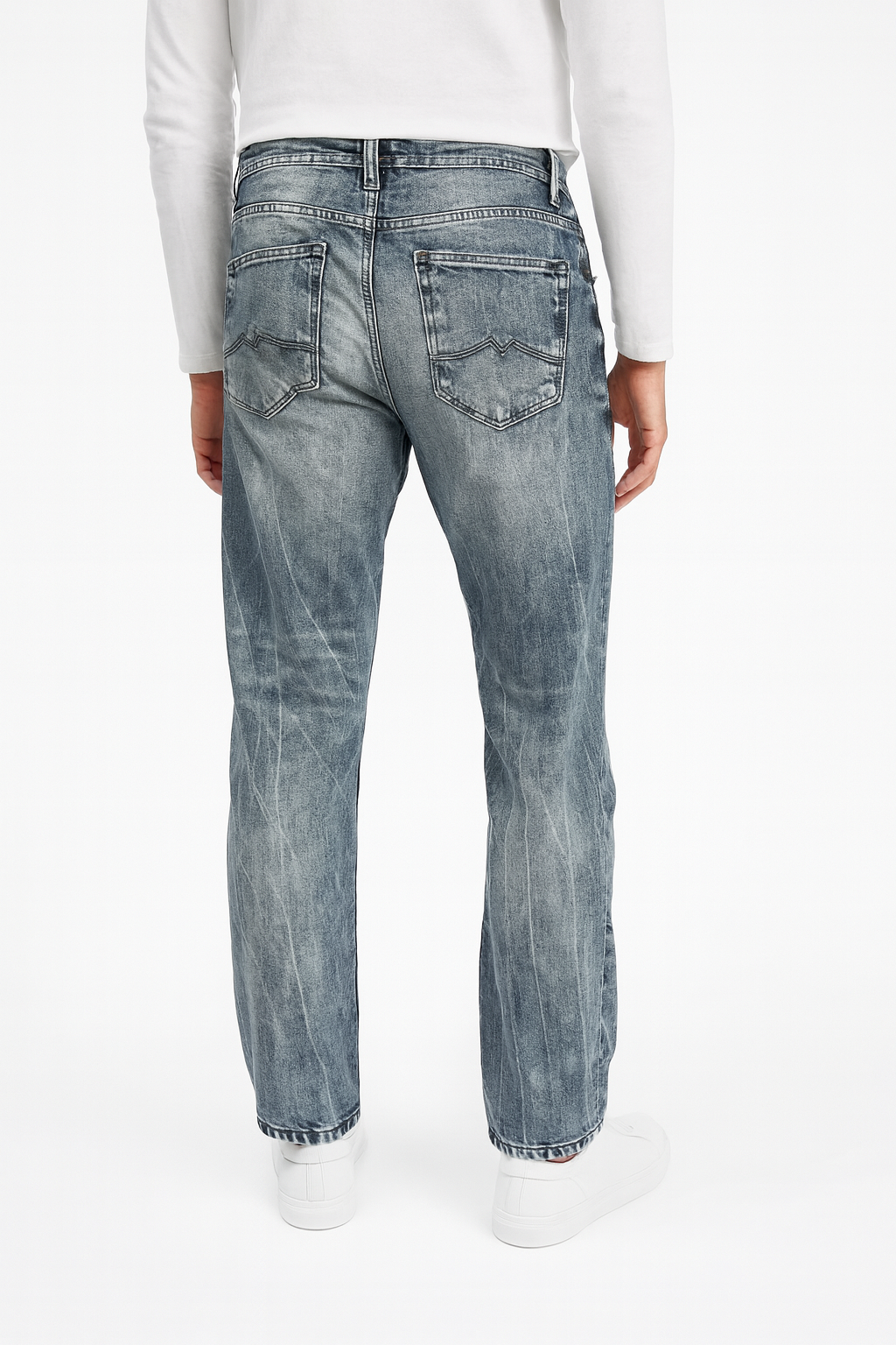 MUSTANG Herren Jeans Michigan Straight W32 L30 Blau Regular Fit Medium Rise BR2E