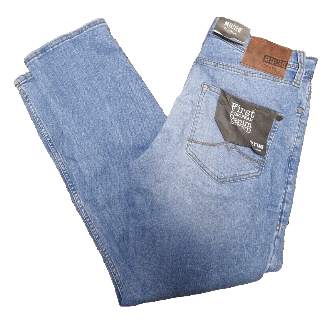 MUSTANG Herren Jeans Denim Hose Vegas Slim Fit Blau W32 L36 BR1C3