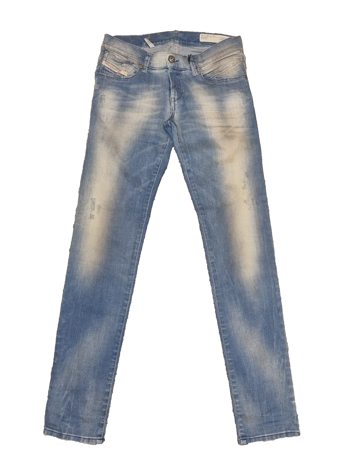 DIESEL Damen Jeans Getlegg W28 L32 Blau Slim Skinny Low Waist 00CSDN 0821U M6