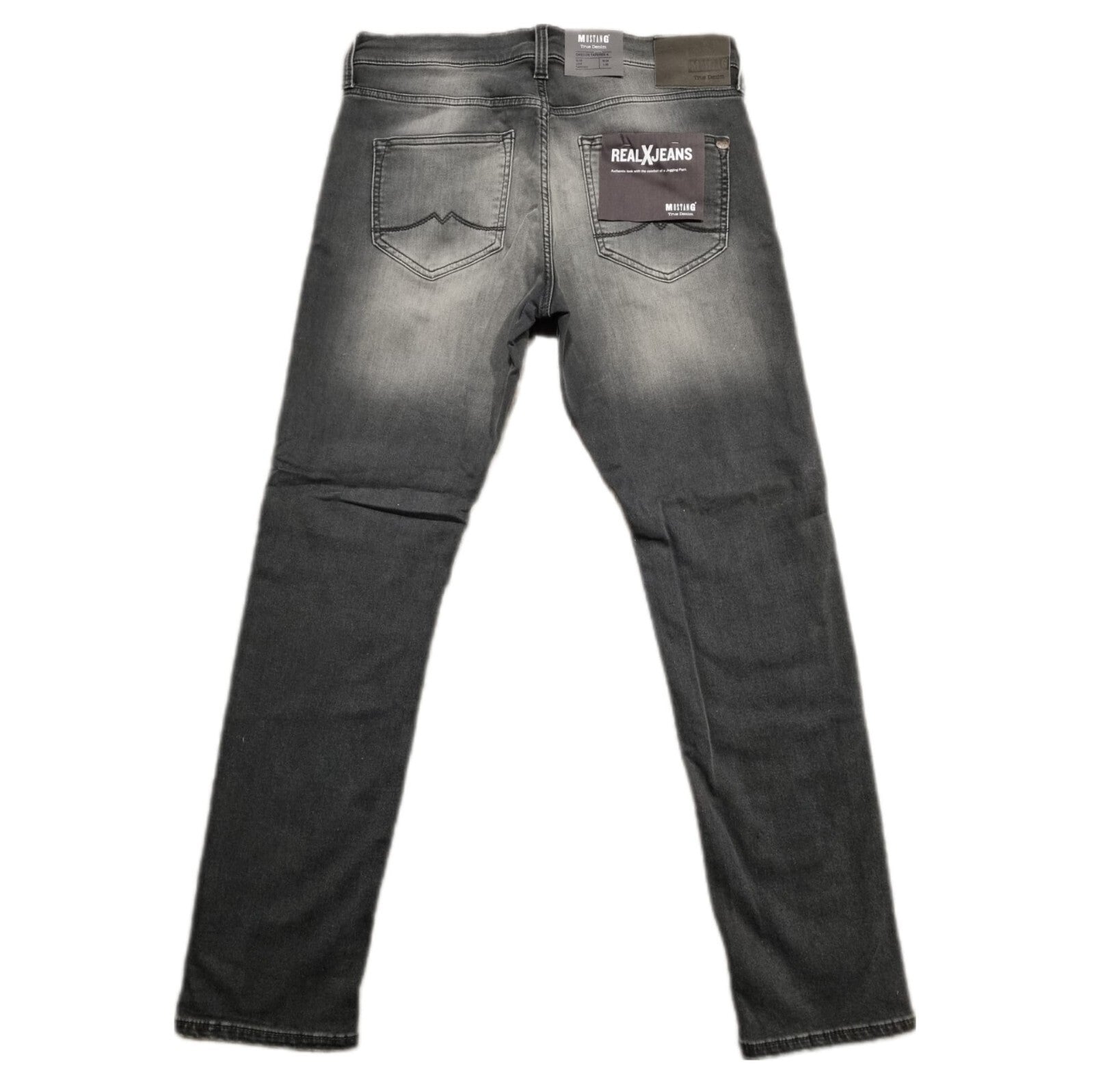 MUSTANG Herren Jeanshose Oregon Tapered K - Slim Fit - Grau, W32 W33 Denim BR3E1
