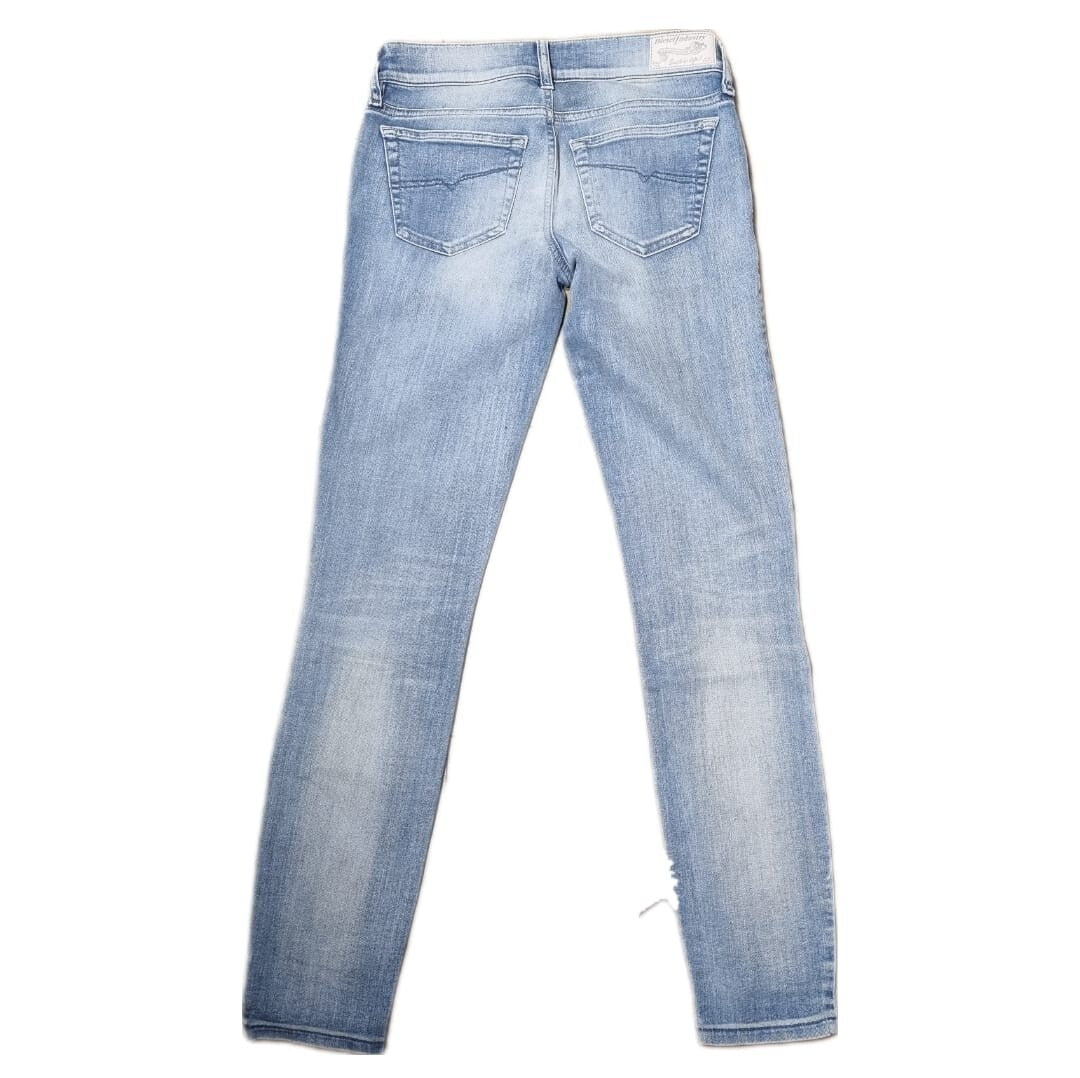DIESEL Damen Jeans Grupee-Ankle Super Slim Skinny / Low Waist W24 L32 Blau BR1D1