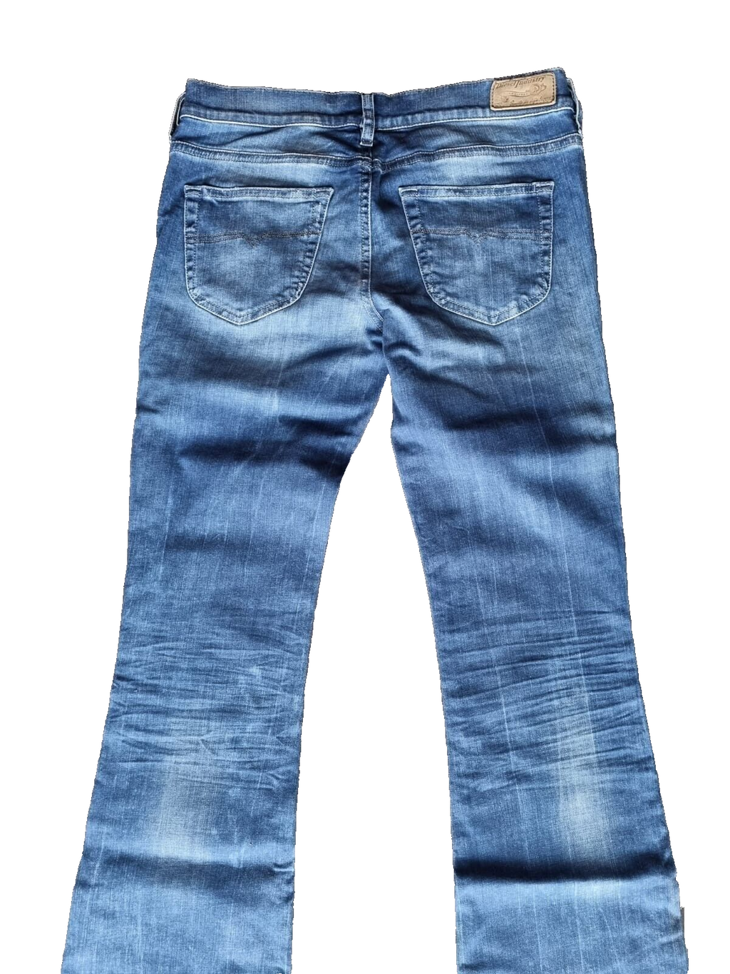 DIESEL Damen Jeans Louvboot W24 L32 Stretch Slim Bootcut Low Waist Jeanshose