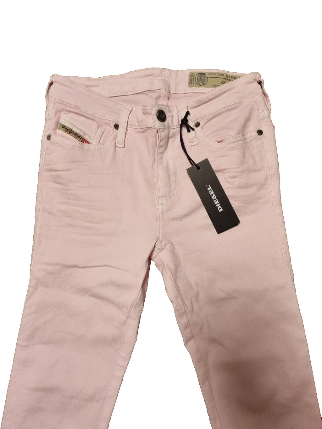 Diesel Damen Jeans Skinzee W26 L32 – Super Slim Skinny Fit in Light RosaT3-2