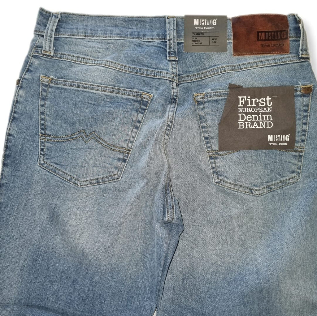 Mustang Herren Jeans Tramper Slim Fit Medium Rise Straight Leg 1005706 5000 212