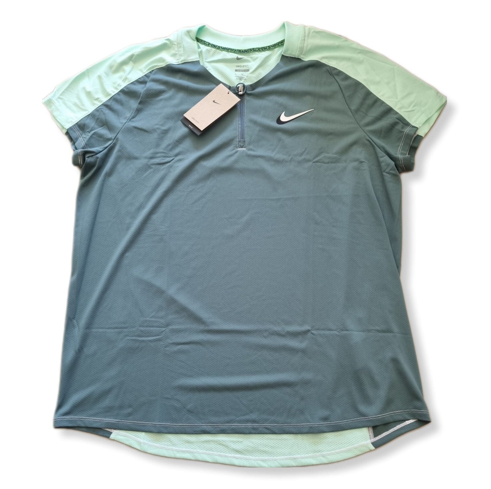 Nike Herren T-Shirt Mens Court Slam Ultimate Dri-FIT  Tennis Zip Polo Slim Fit