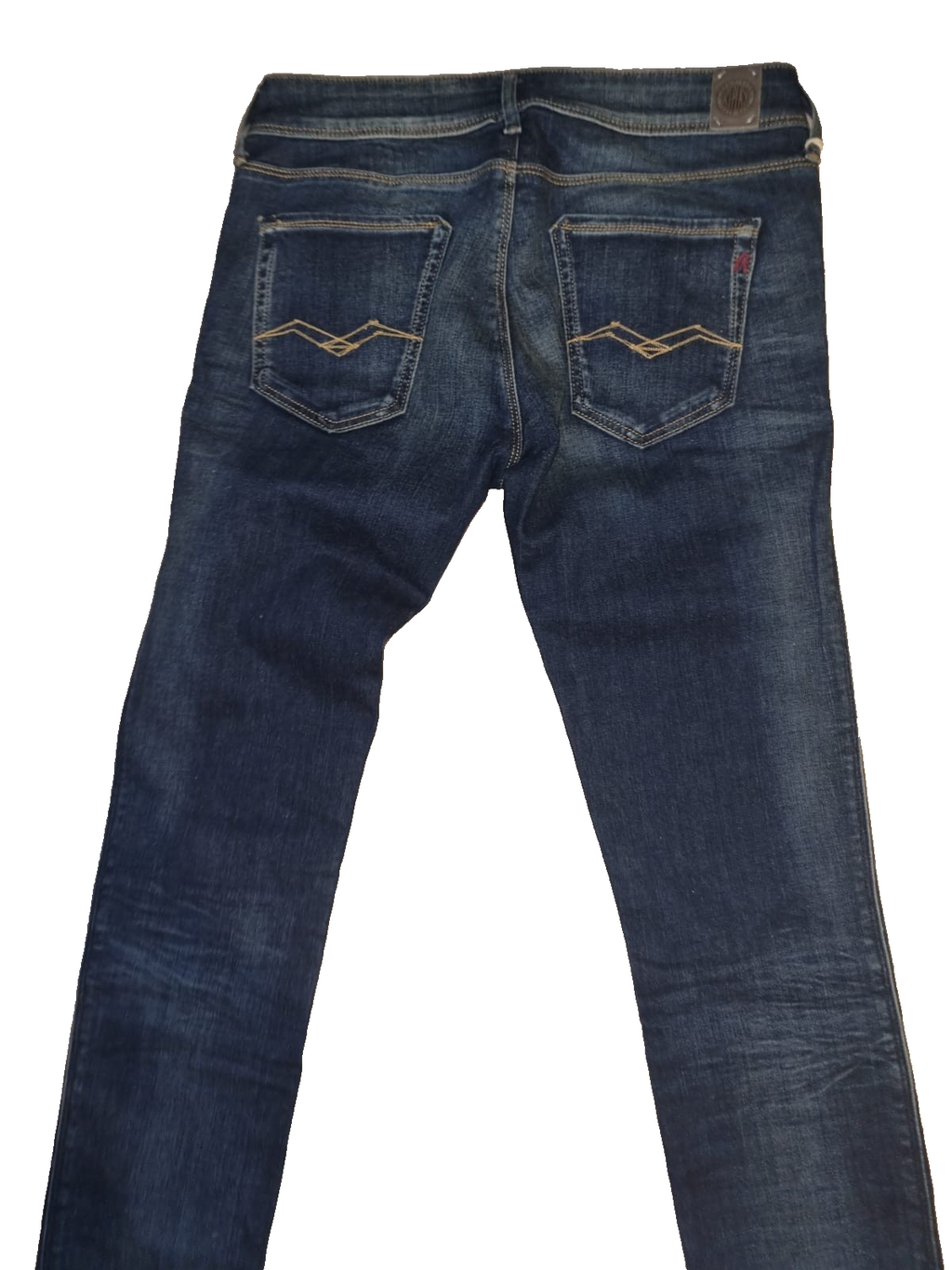 REPLAY Damen Jeans Yasmeen WX621 Blau Slim Straight Fit W27 L34