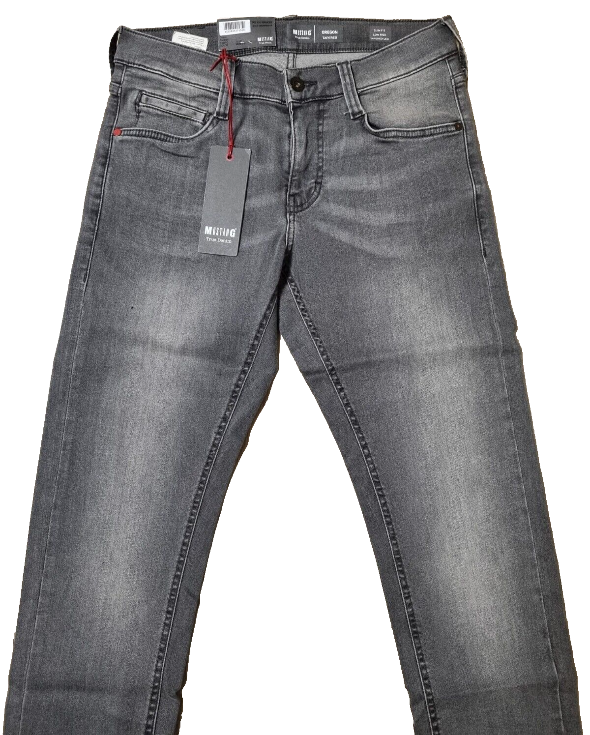 MUSTANG Herren Jeans Oregon Tapered Grau | Slim Fit Jeanshose | W30 L34 | BR1C1