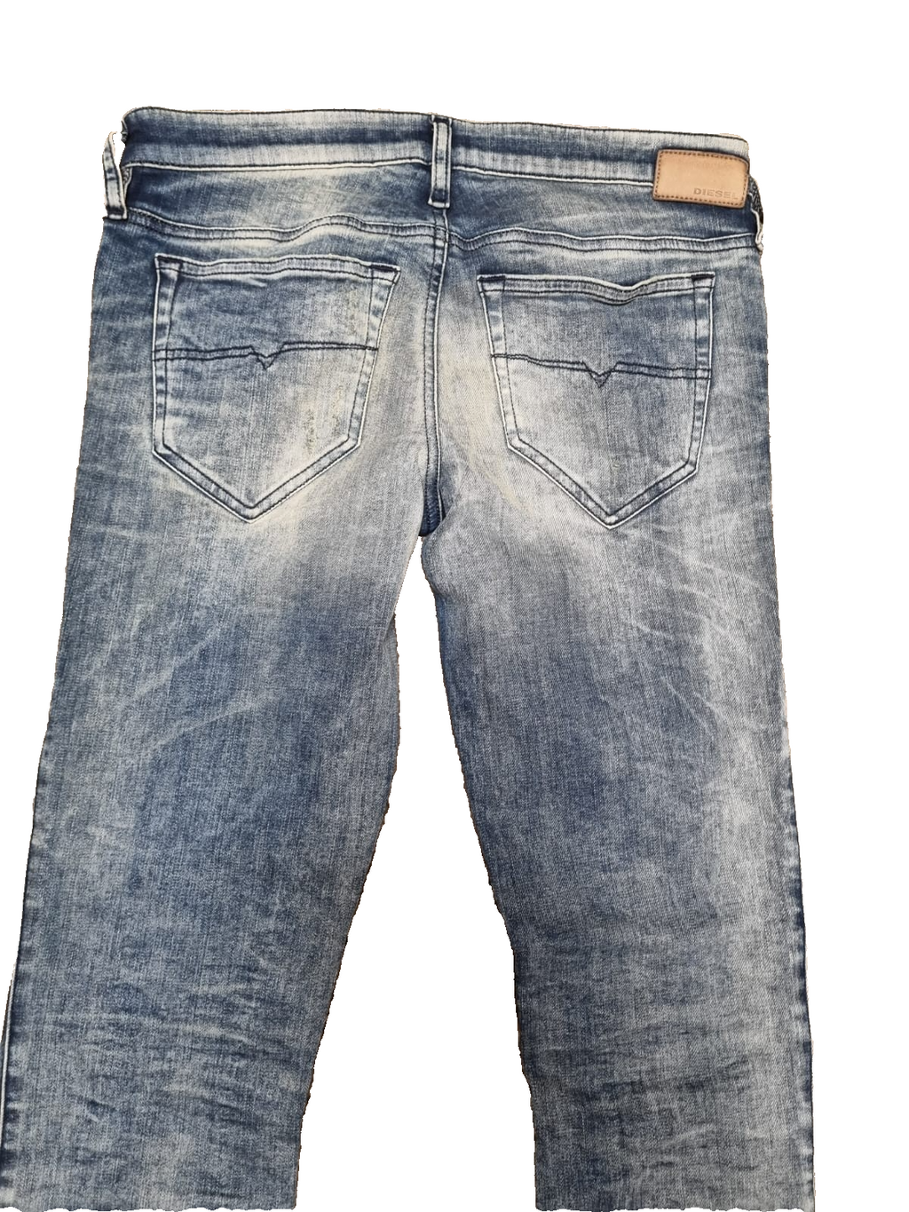 DIESEL Damen Jeans Skinzee-Low-ZIP W29 L32 Blau Super Slim Skinny Low Waist K2