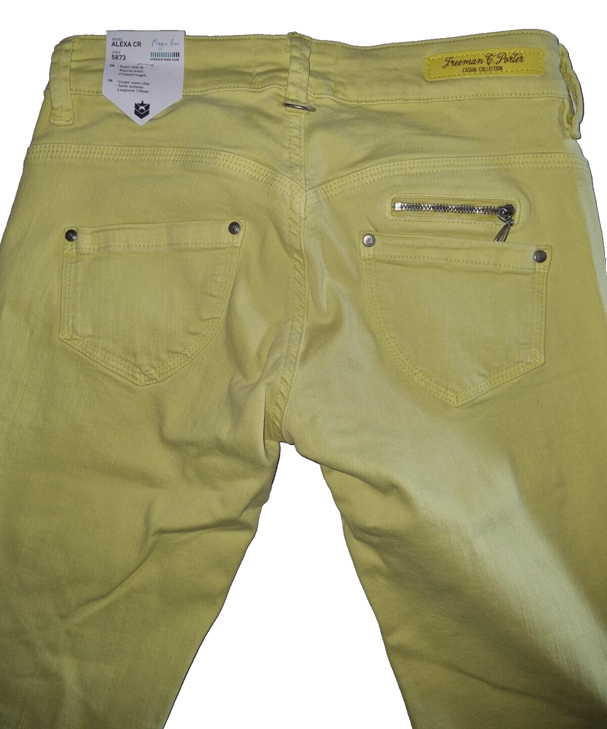 FREEMAN T. Porter Damen Jeans ALEXA CR Frauen Hose S Jeanshose Gelb Gr. L PL3B1