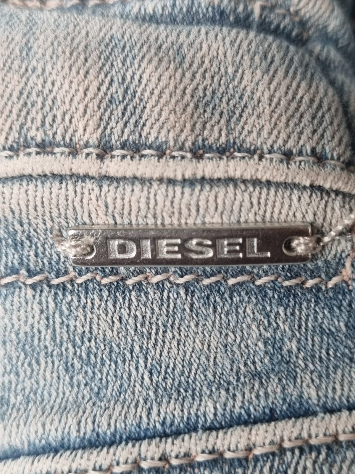 DIESEL Damen Jeans SLANDY W26 L30 Super Slim Skinny Hellblau Stretch 00SXJM 084V