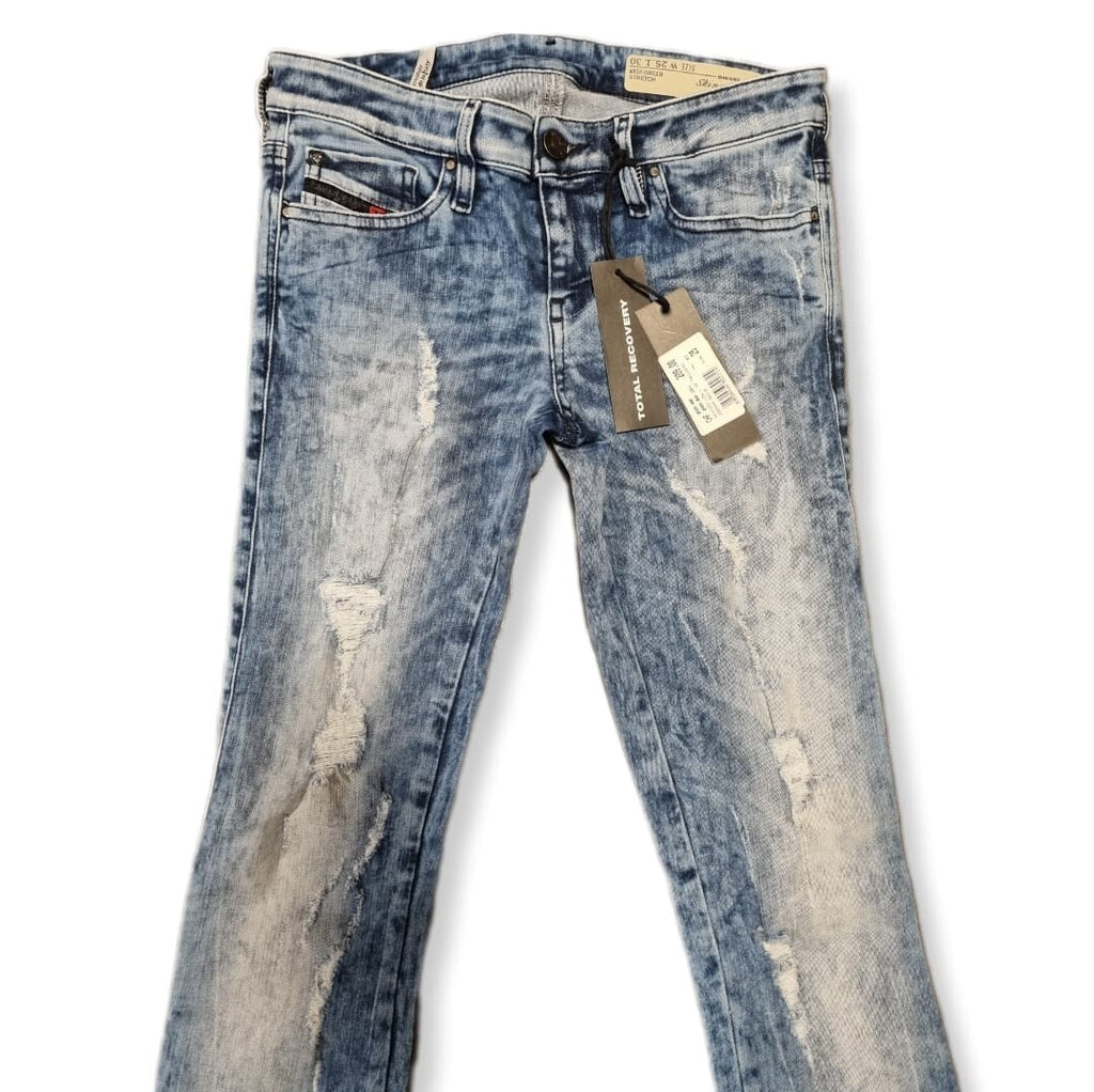 DIESEL Damen Jeans Skinzee-Low W25 L30 Made in Italy Super Slim SONDERPREIS BR1D