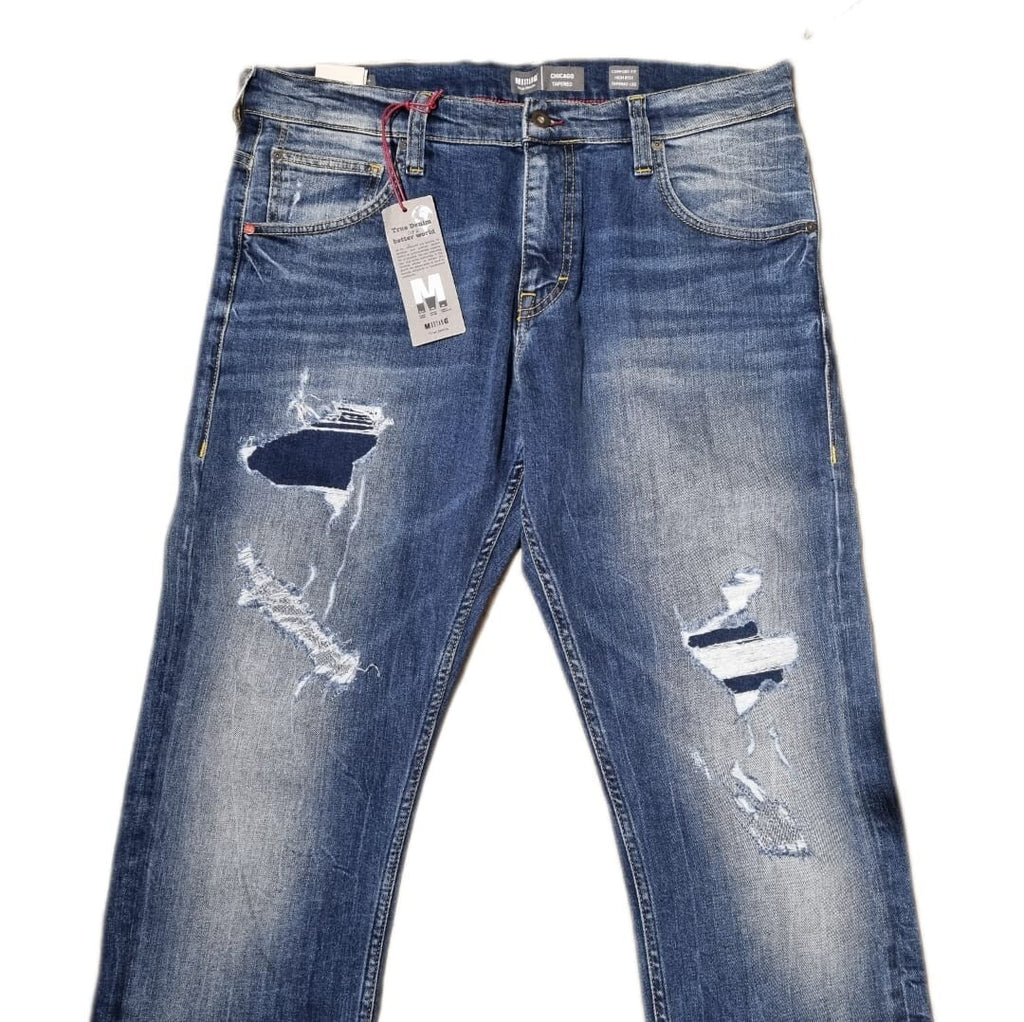 MUSTANG Herren Jeans CHICAGO W34 L36 – Comfort Fit, High Rise, Blau BR2E2