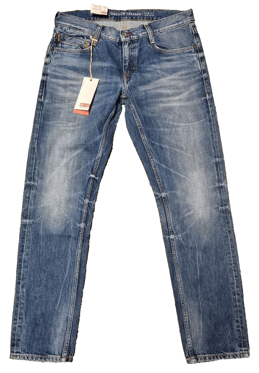 MUSTANG Herren Jeans Oregon Tapered W33 L32 | Slim Fit | Blau Denim Hose | BR3E1