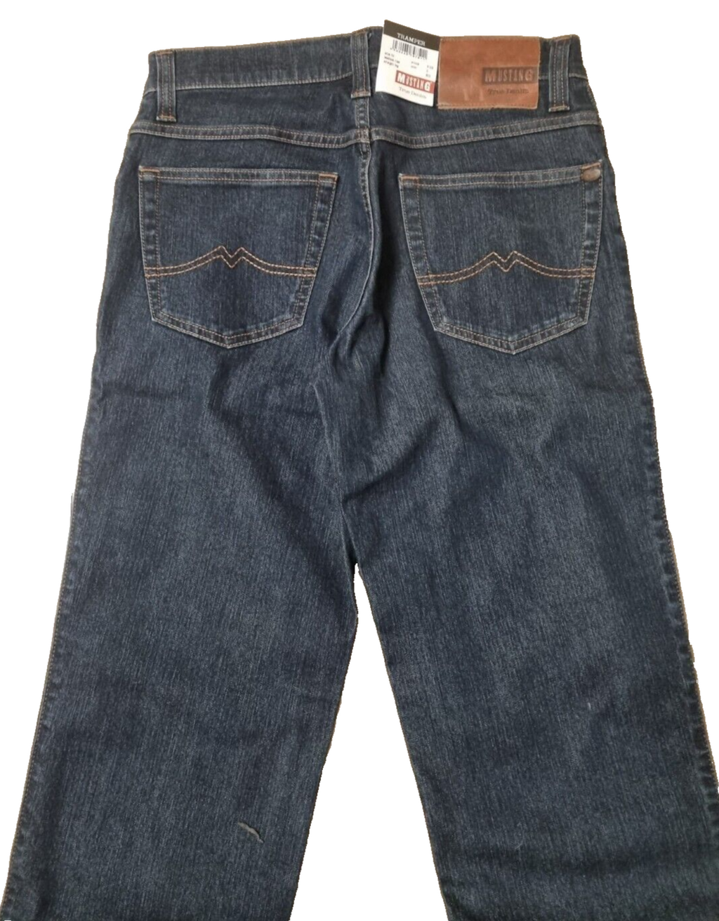 MUSTANG Herren Jeans Tramper Blau | Slim Fit Medium Rise Straight Leg | W30 L32