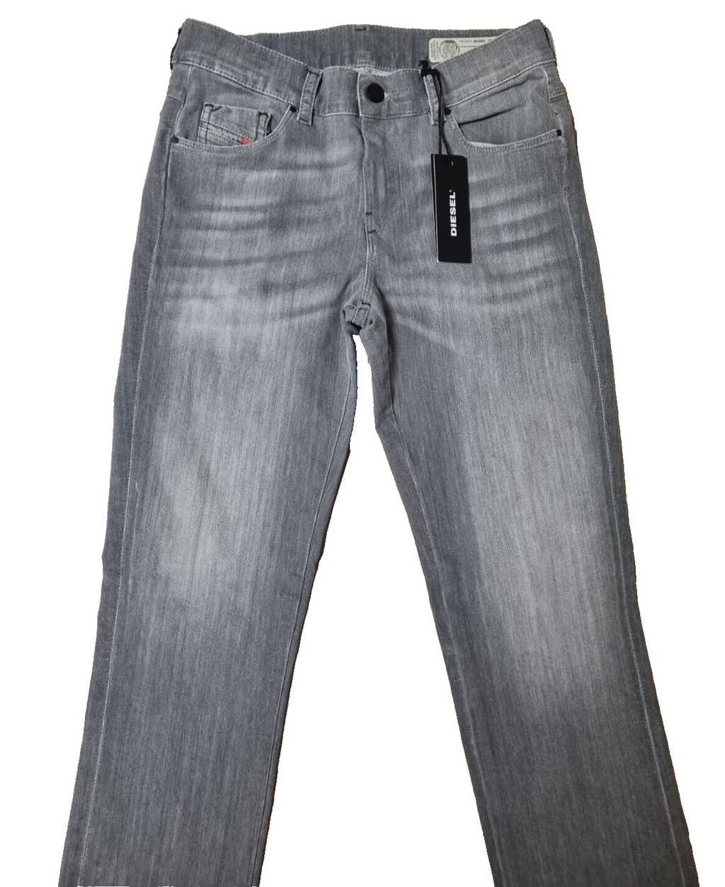 DIESEL Damen Jeans Sandy 00SFXN 0683M | Regular Slim Straight | Grau | W27 L32