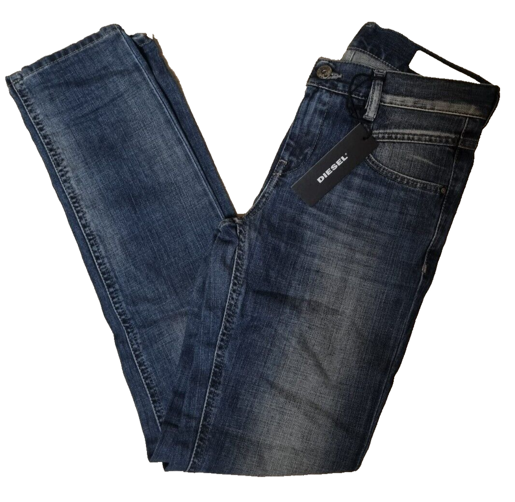 DIESEL Damen Jeans Belthy | Regular Slim Straight | Blau 0853S | W23 L30 BR1C2
