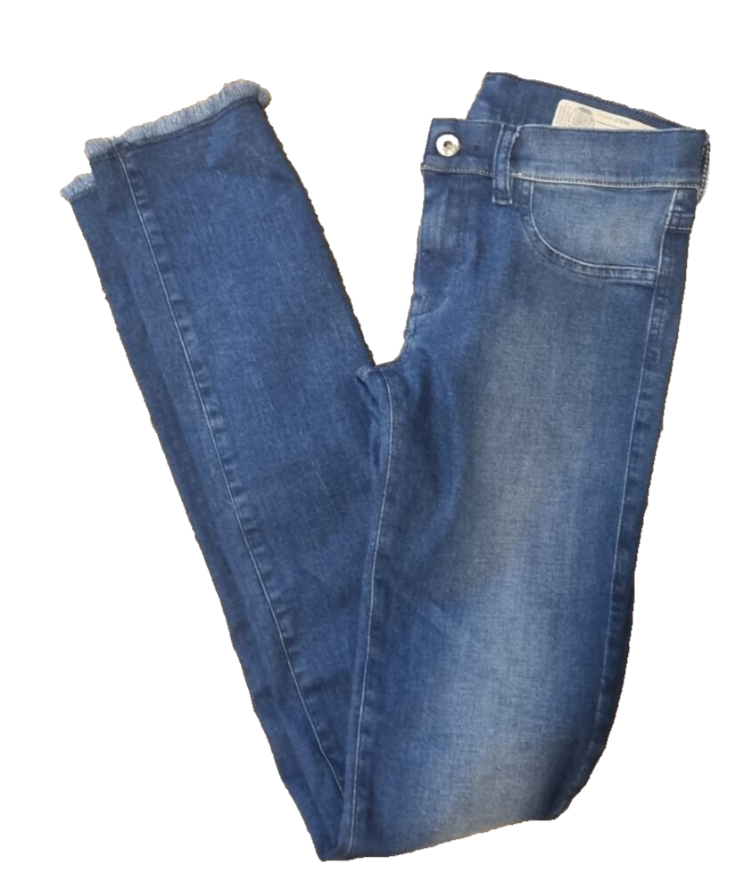 DIESEL Damen Jeans Livier W26 – Super Slim Jegging – Low Waist – Blau BR3E1