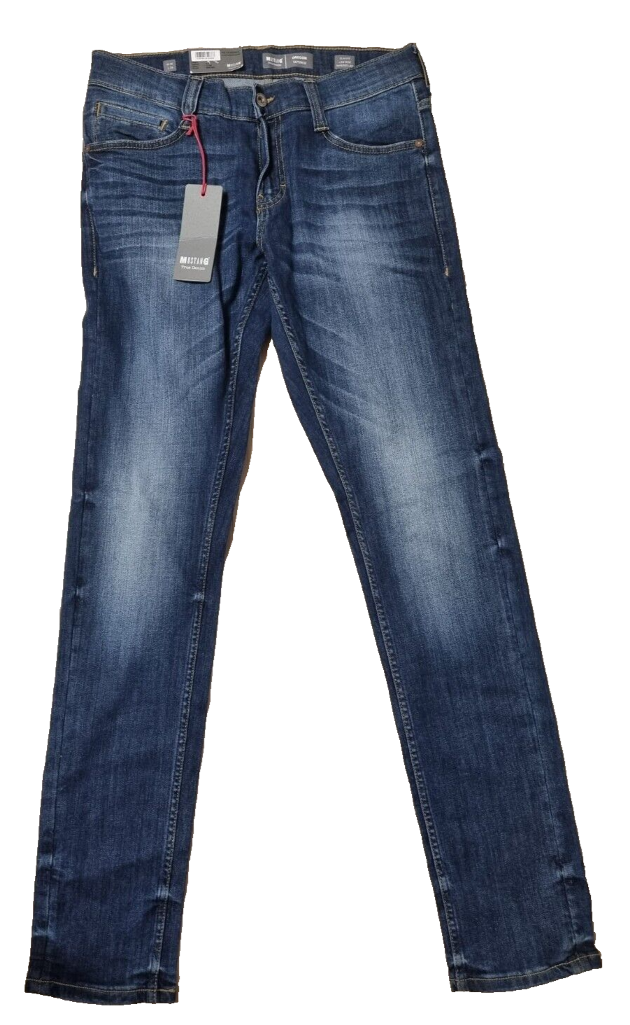 MUSTANG Herren Jeans Oregon Tapered Blau | Slim Low Tapered | W30 L34 BR1C1