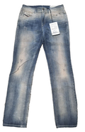 DIESEL Damen Jeans Faithlegg W28 L32 Blau Regular Fit 0813J Denim Hose T1-6