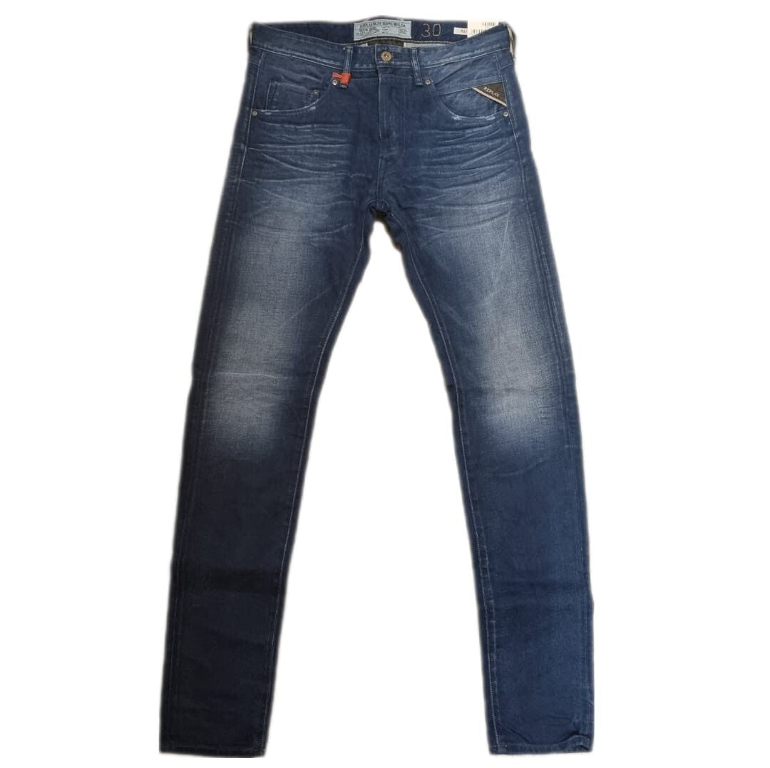 Replay Herren Jeans Masig MA919 – Slim Fit Tapered – Blau W30 W31 W32