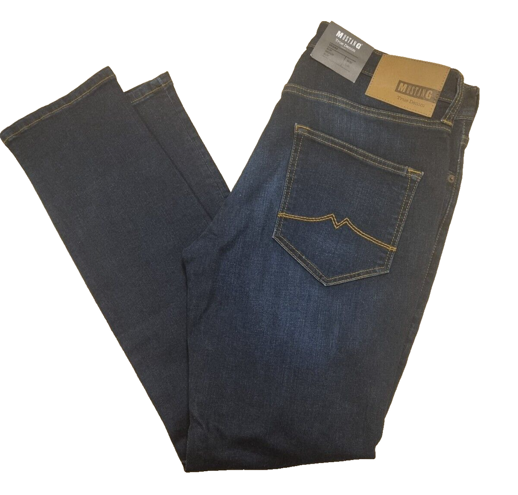 Mustang Herren Jeans Vegas W32/L30 Slim Medium Slim Fit Denim Blau Tapered D6
