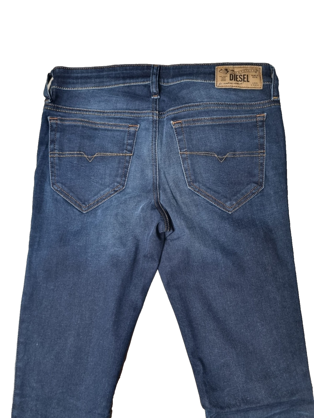 DIESEL Damen Jeans Skinzee-Low W30 L34 | Super Slim Skinny | Blau Stretch