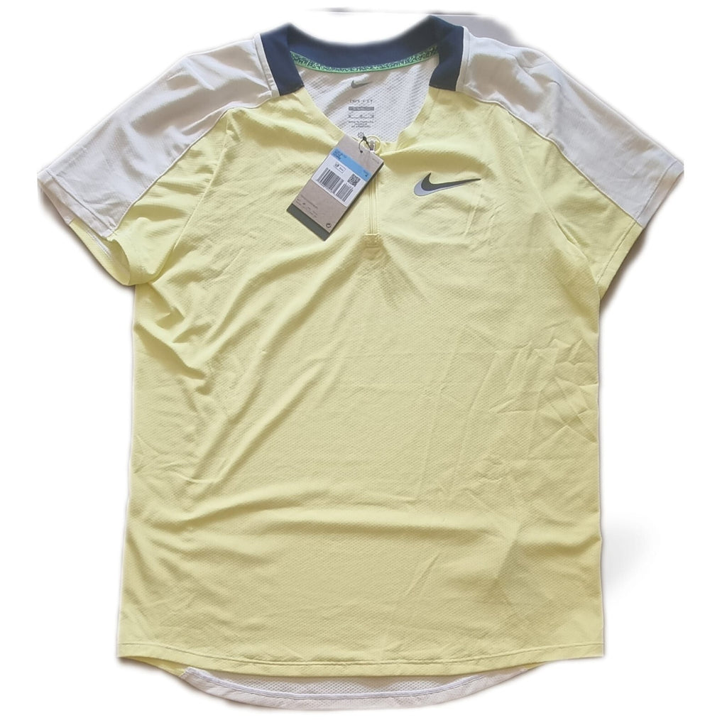 Nike Herren T-Shirt Mens Court Slam Ultimate Dri-FIT  Tennis Zip Polo Slim Fit