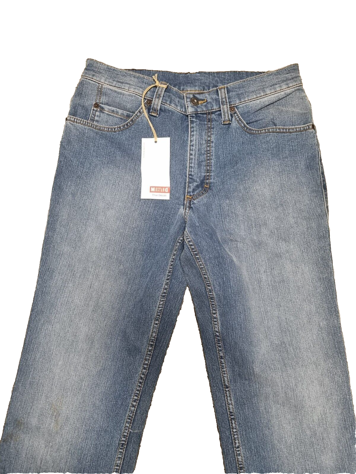 MUSTANG Herren Jeans Oklahoma W32 L32 Slim Fit Blau Stretch Denim Blau BR2E2