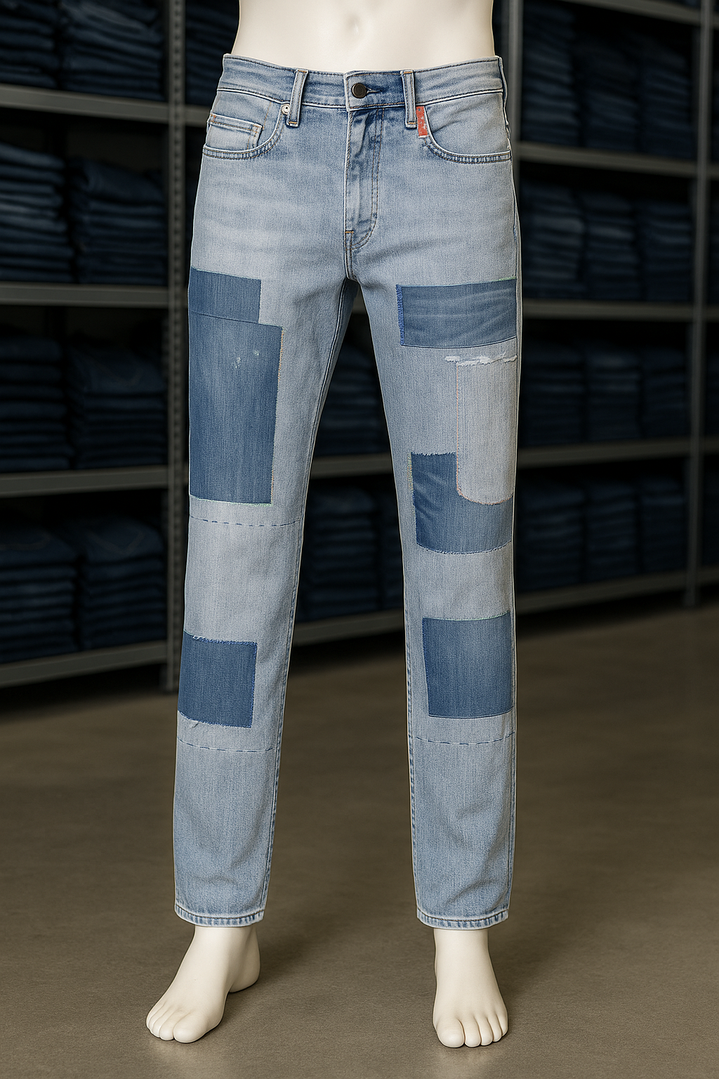 DIESEL Herren Jeans BUSTER W30 L30 Regular Slim Tapered Limited Edition Blau K4