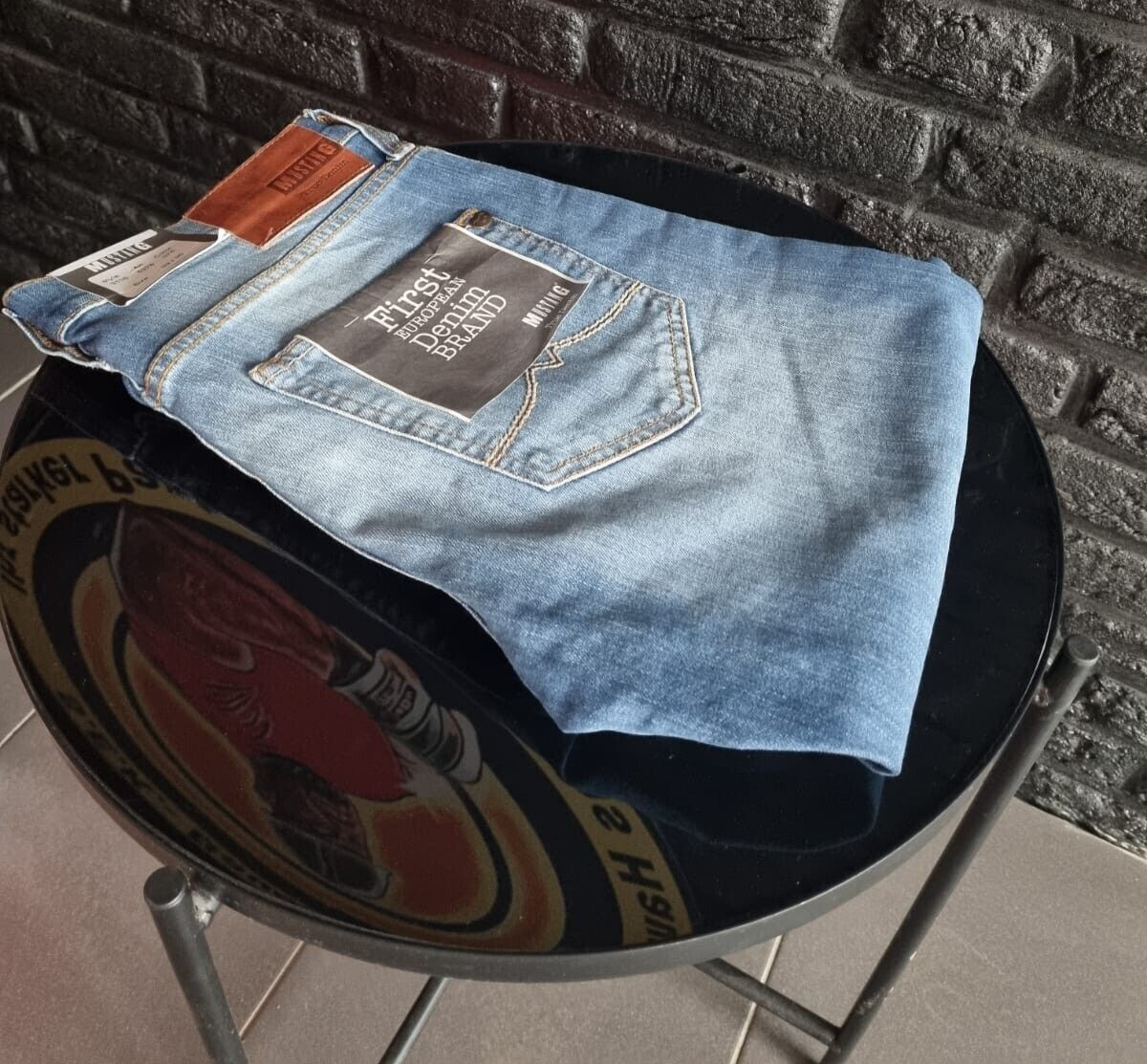 MUSTANG Herren Jeans Oregon Tapered W32 L36 Slim Low Tapered Blau Jeanshose BR1E