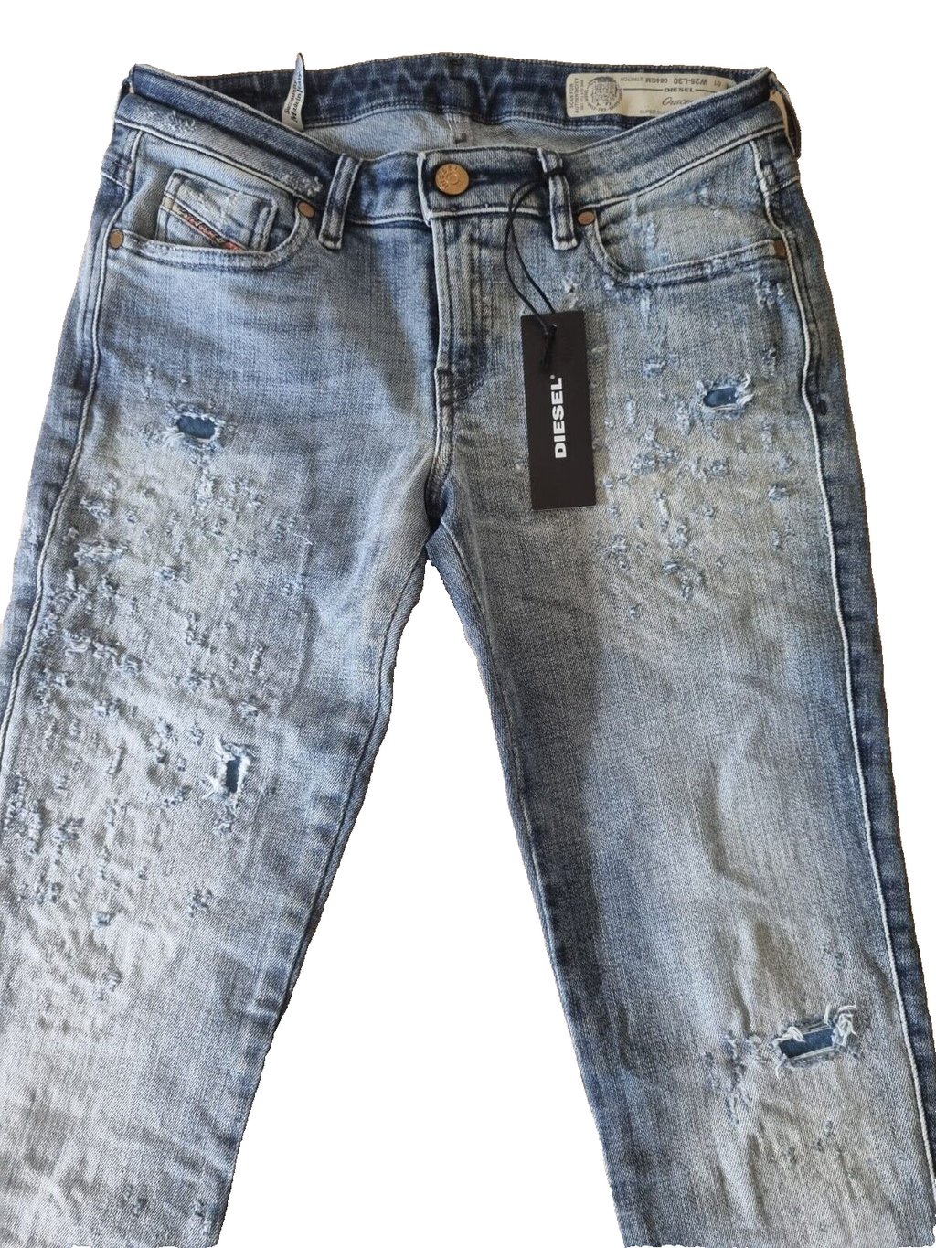 DIESEL Damen Jeans Gracey W25 L30 | Super Slim Skinny Low Waist Stretch Blau E6