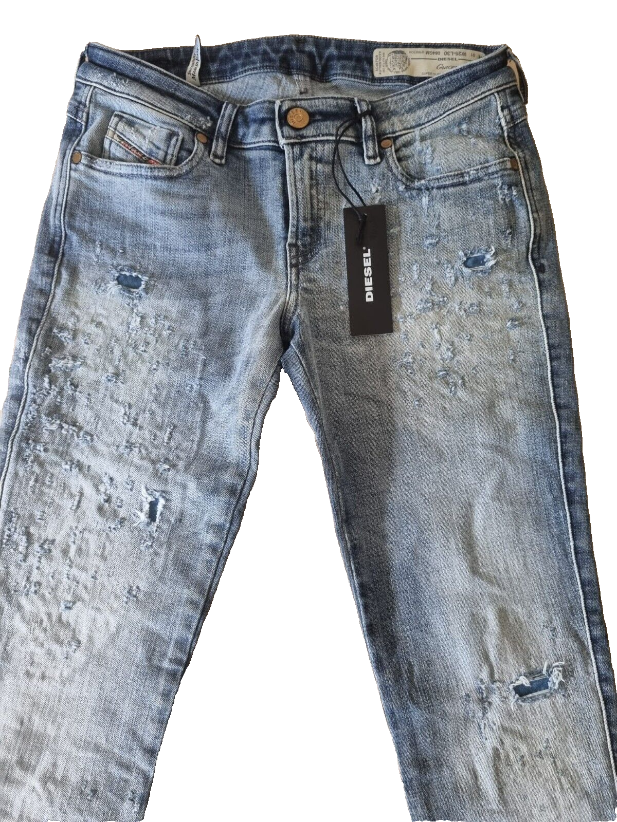 DIESEL Damen Jeans Gracey W25 L30 | Super Slim Skinny Low Waist Stretch Blau E6