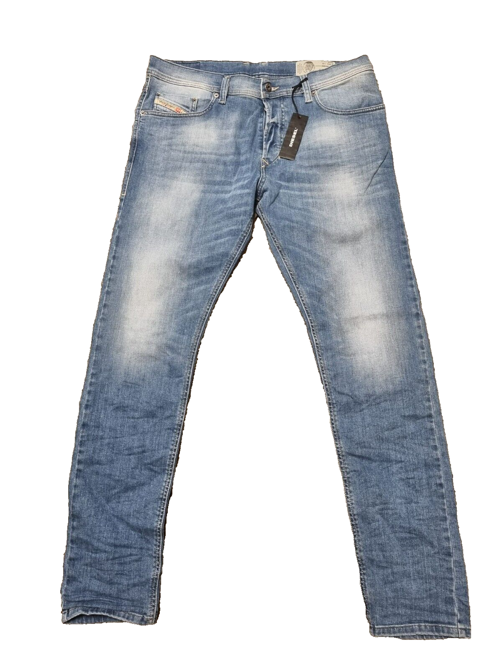 Diesel Herren Jeans Tepphar W34 L32 - Slim Carrot Stretch, Blau Jeanshose T2-1