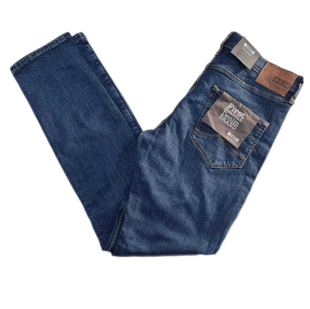 Mustang Herren Jeans Vegas Slim Medium Slim 1005633 5000 882 Blau MR4D1