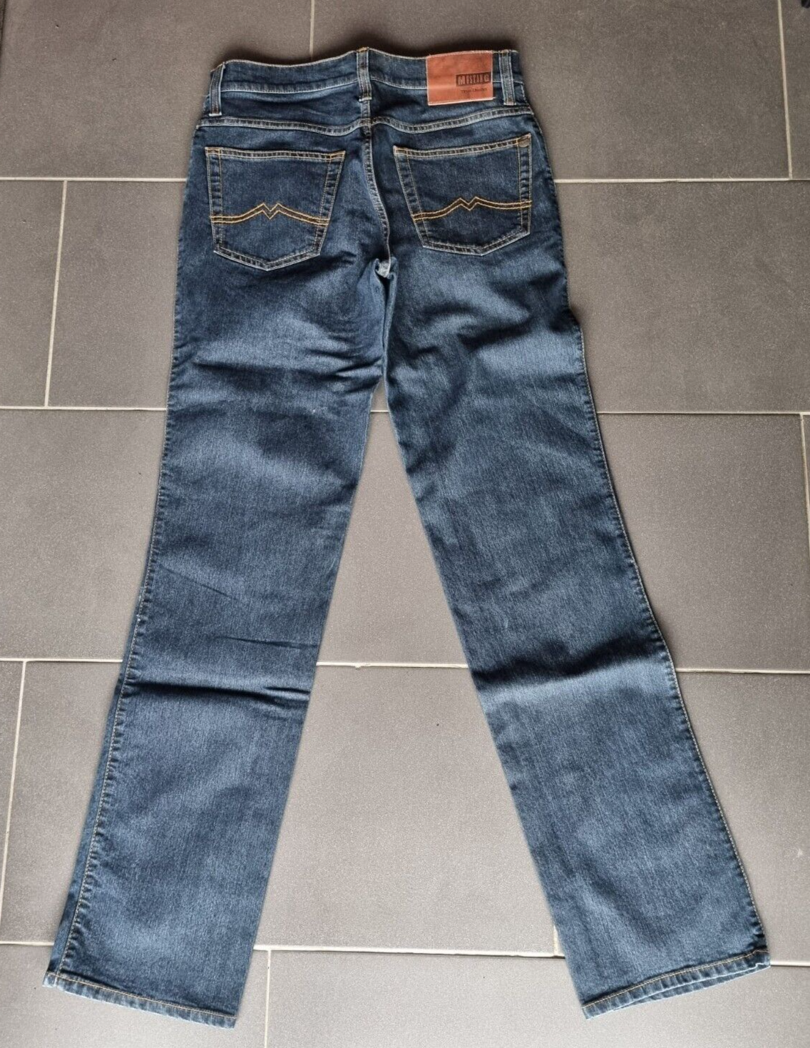 MUSTANG Herren Jeans Oklahoma W33 L36 Blau Slim Straight Medium Rise