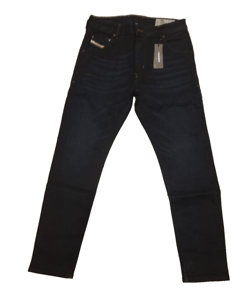 DIESEL Herren Jeans Thavar OR84A Schwarz W31/L30, Slim Skinny Fit