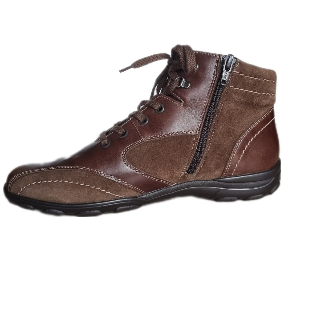 SEMLER Damen Sneaker KATJA-St Women Schuhe Sneakers Leder Nappa Kalbvelour Taupe