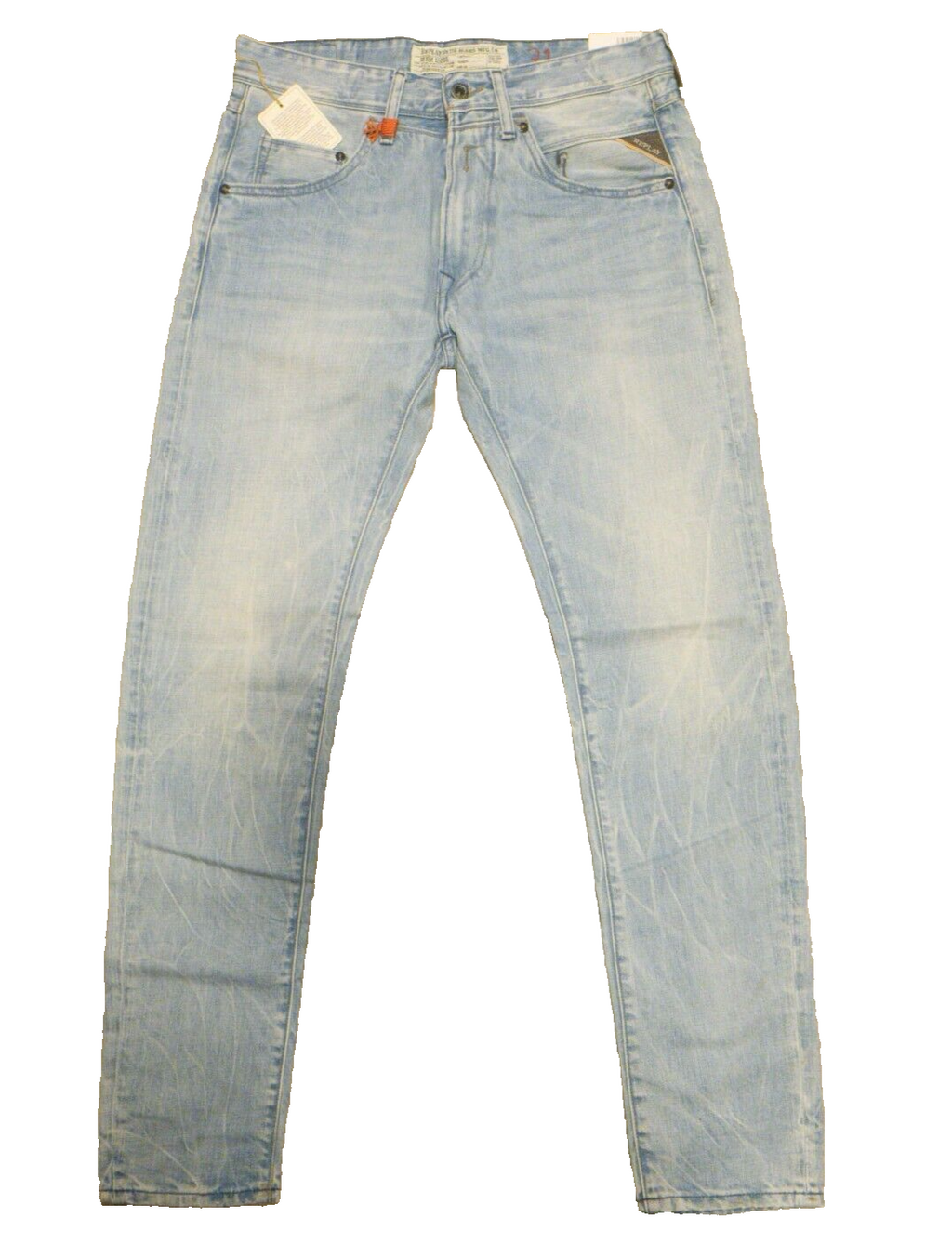 Replay Herren Jeans MASIG MA919 Hellblau W34/L34 , 100% Baumwolle T2-5