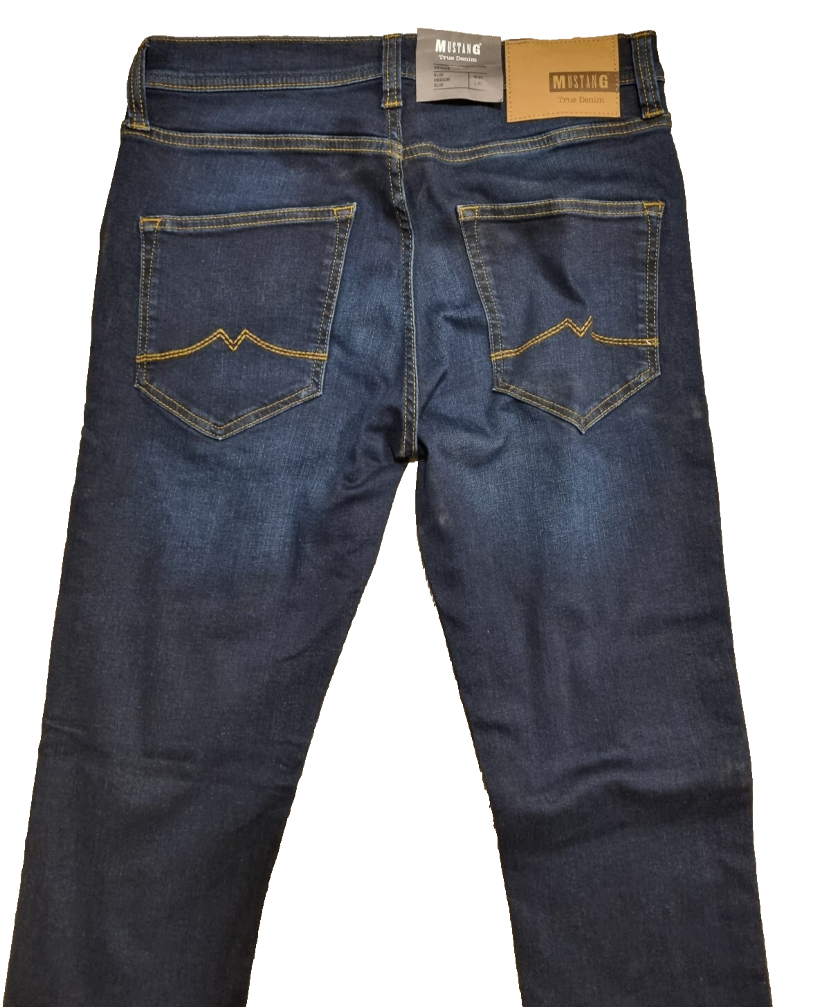 MUSTANG Herren Jeans Vegas Slim Fit Dunkelblau Stretch Denim Modell 1005372 SLR6