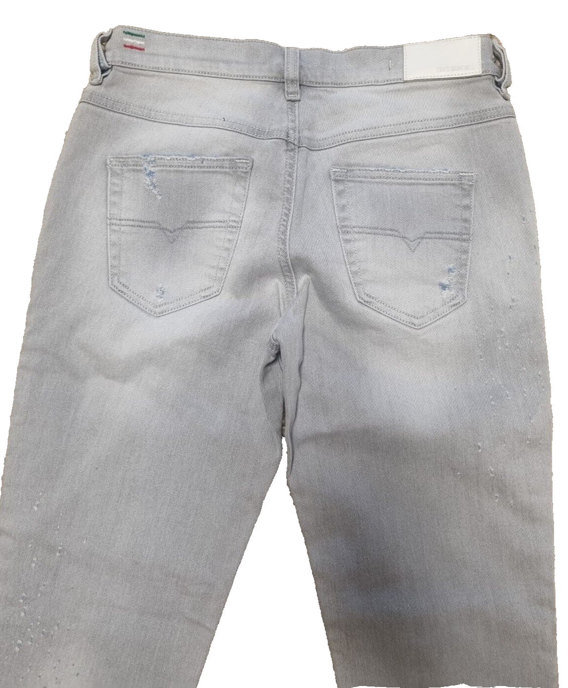 DIESEL Damen Jeans Belthy-Ankle W23 L32 Grau Hose Denim Made in Italy 084HS T1-6