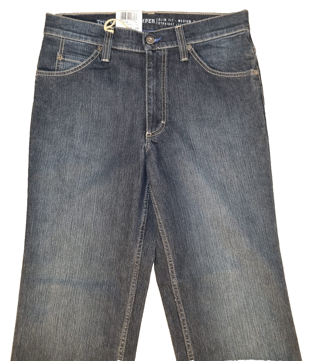 Mustang Tramper W32 L30 Herren Jeans Slim Fit Straight Blau 1000359 Stretch K9
