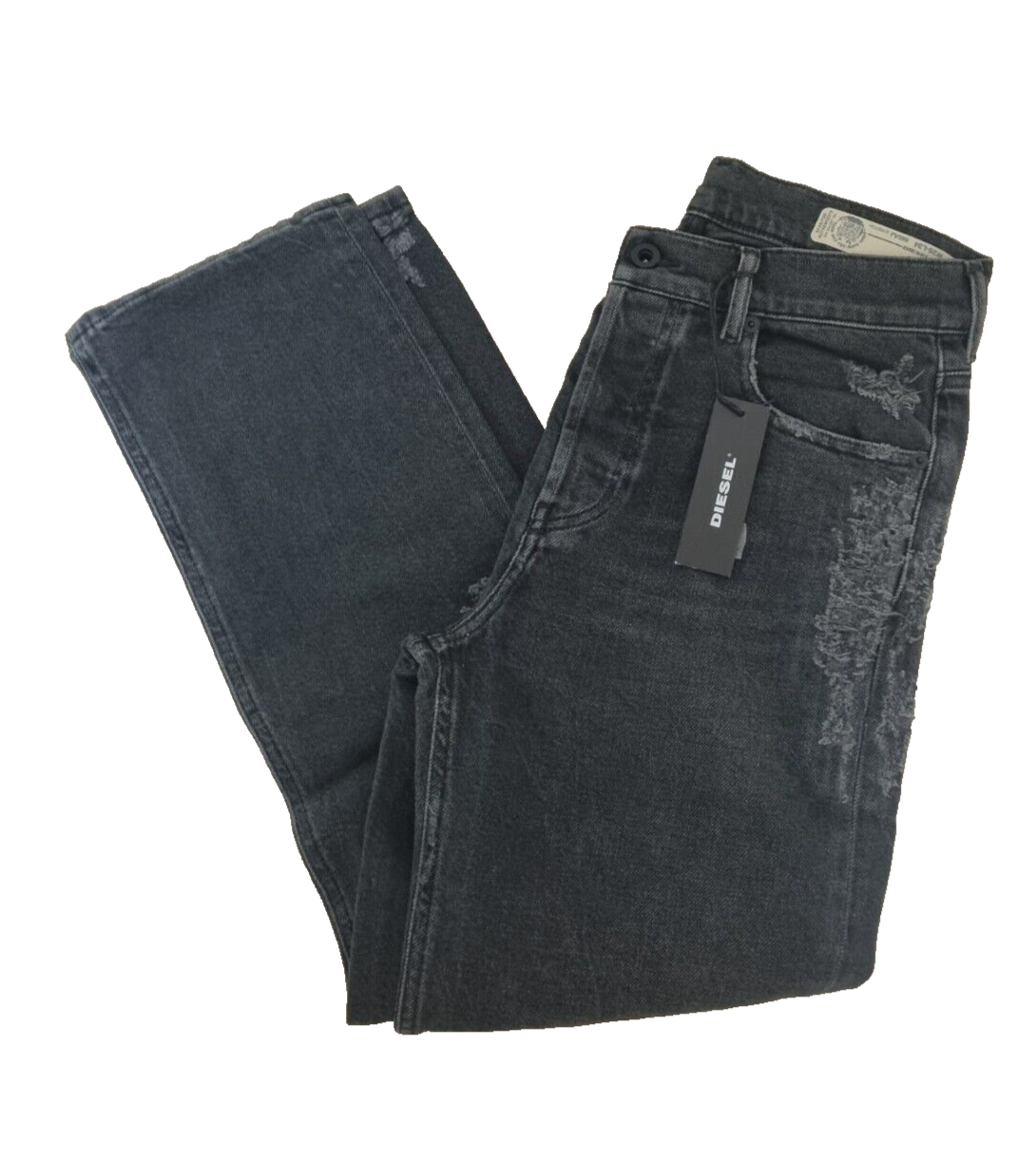 DIESEL Damen Jeans Aryel 00SHG8 085AJ | Regular Straight | Grau | W26 L34
