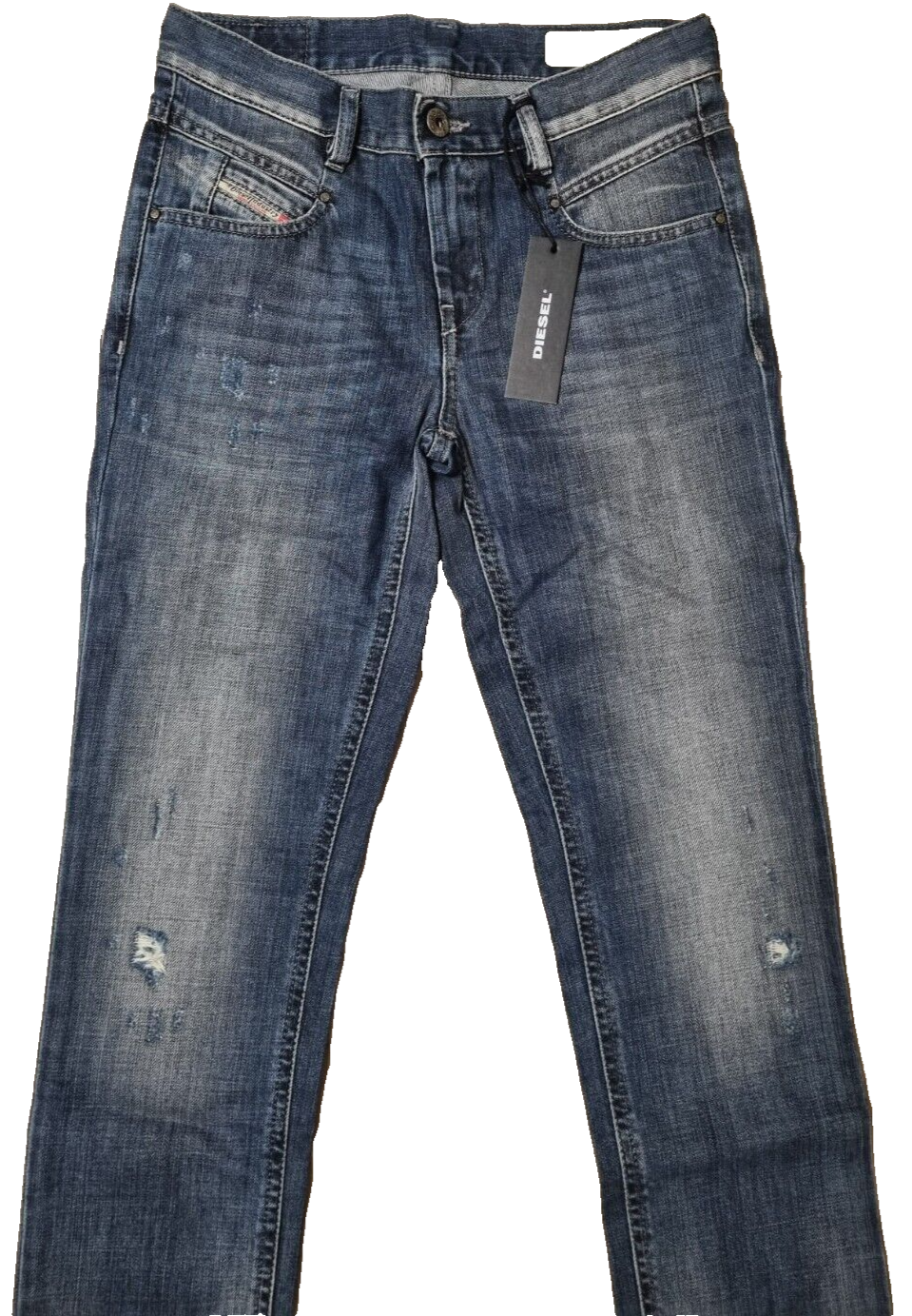 DIESEL Damen Jeans Belthy | Regular Slim Straight | Blau 0853S | W23 L30 BR1C2