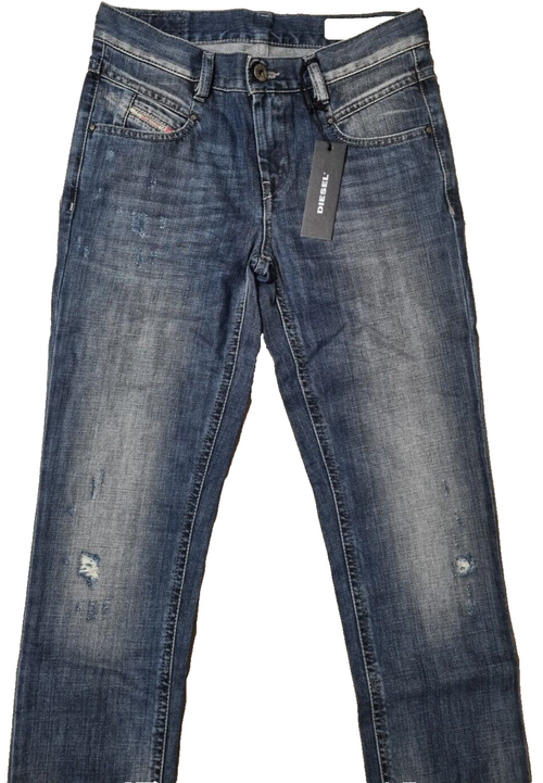 DIESEL Damen Jeans Belthy | Regular Slim Straight | Blau 0853S | W23 L30 BR1C2