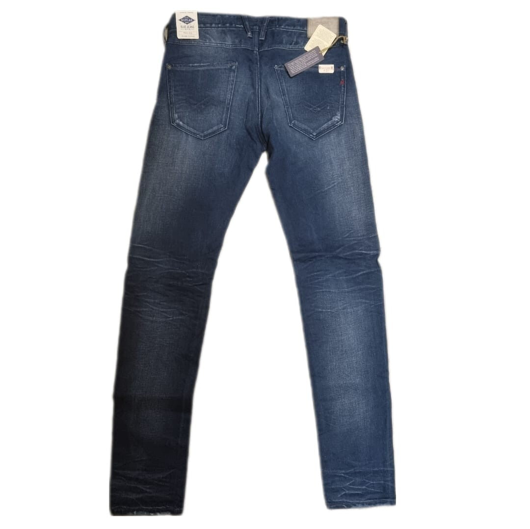 Replay Herren Jeans Masig MA919 – Slim Fit Tapered – Blau W30 W31 W32