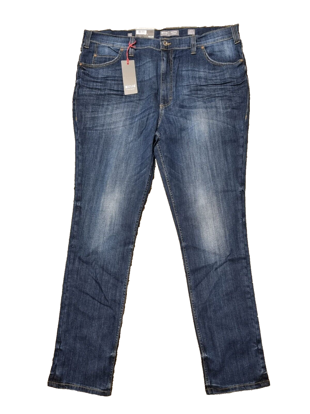 MUSTANG Herren Jeans Tramper Tapered W44 L34 Blau – Modische Slim-Fit Jeans T3-2